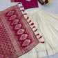 Jacquard Silk Lehenga with Banarasi Saree Style Drape for partys