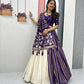 Jacquard Silk Lehenga with Banarasi Saree Style Drape for partys