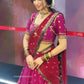 Jacquard Soft Silk Lehenga Choli Set for Festive and Wedding Wear