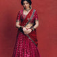 Jacquard Soft Silk Lehenga Choli Set for Festive and Wedding Wear