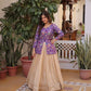 Jacquard Weaving Lehenga With Designer Blouse