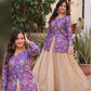 Jacquard Weaving Lehenga With Designer Blouse