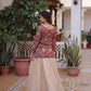 Jacquard Weaving Lehenga With Designer Blouse
