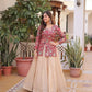 Jacquard Weaving Lehenga With Designer Blouse