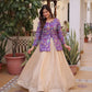 Jacquard Weaving Lehenga With Designer Blouse