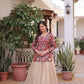 Jacquard Weaving Lehenga With Designer Blouse