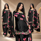 Japan Satin Embroidered Kurti with Farshi Salwar Set