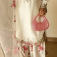 Japan Satin Embroidered Kurti with Farshi Salwar Set