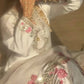 Japan Satin Embroidered Kurti with Farshi Salwar Set