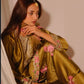 Japan Satin Embroidered Kurti with Farshi Salwar Set