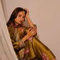 Japan Satin Embroidered Kurti with Farshi Salwar Set