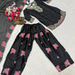 Japan Satin Embroidered Kurti with Farshi Salwar Set