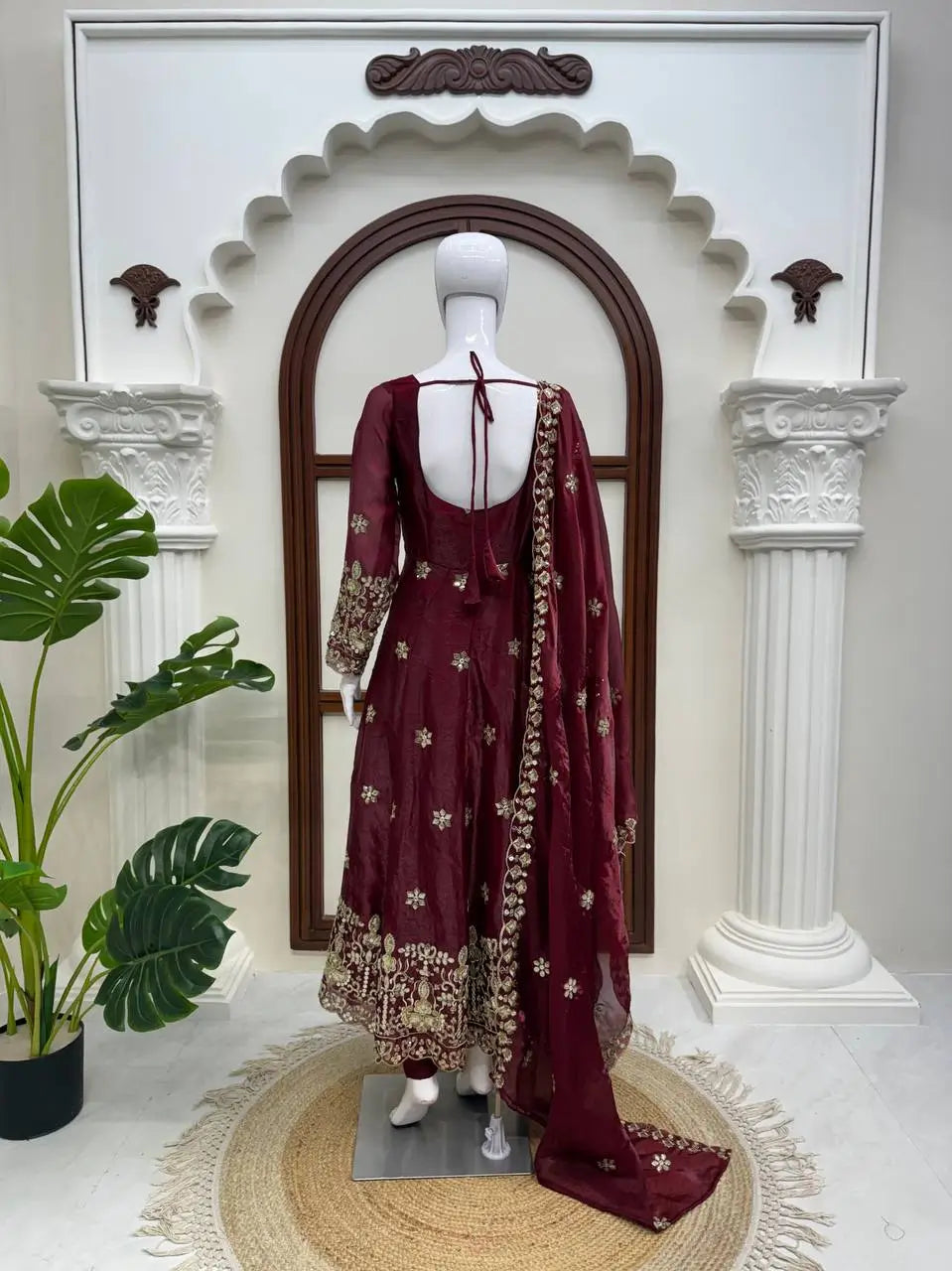 Jewel Tone Sequin Anarkali