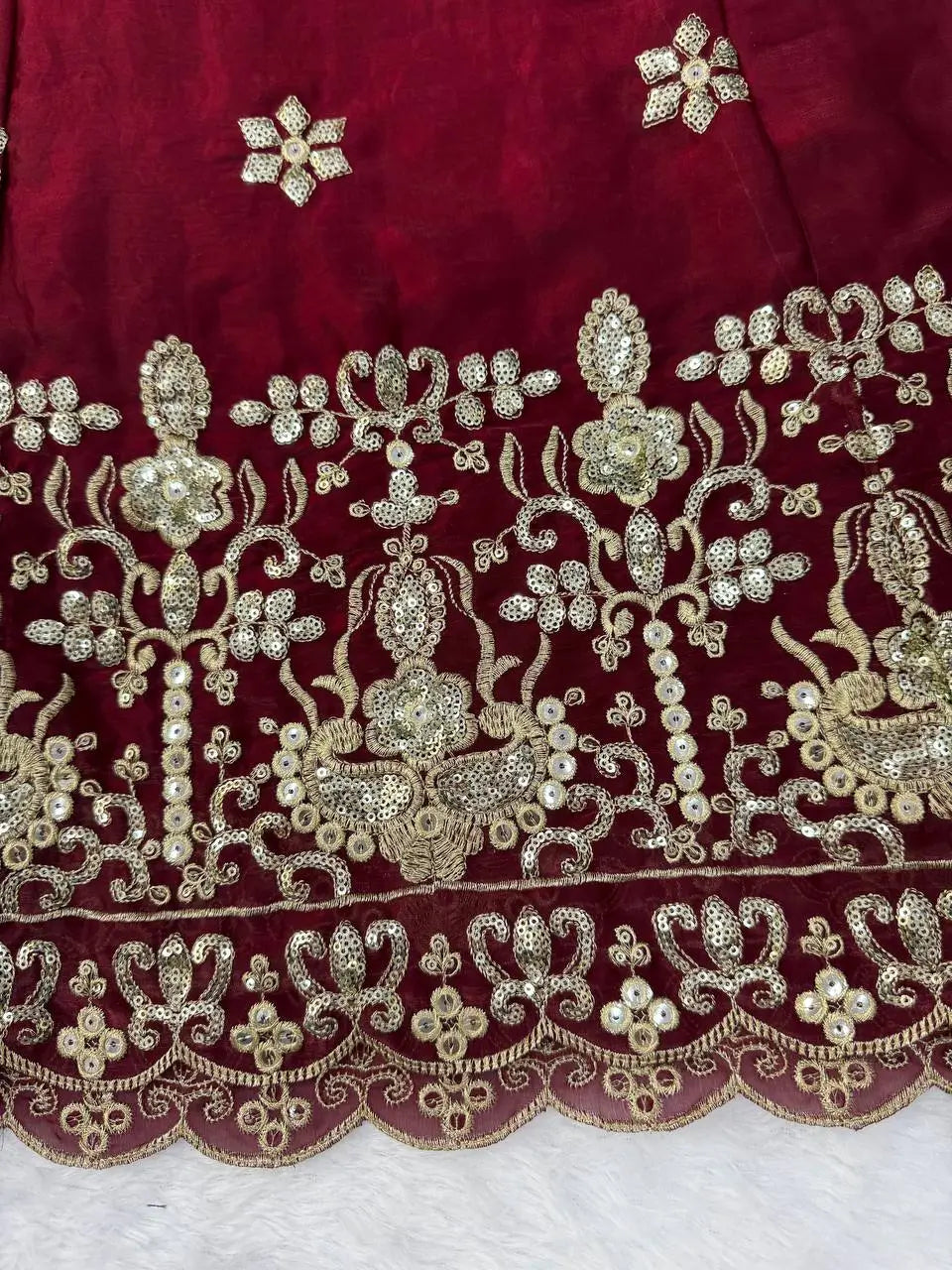 Jewel Tone Sequin Anarkali