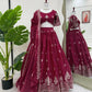 Jimi Choo Embroidered Lehenga Set with Dupatta