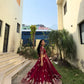 Jimi Choo Embroidered Lehenga Set with Dupatta