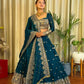 Jimi Choo Embroidered Lehenga Set with Fancy Satin Dupatta