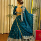 Jimi Choo Embroidered Lehenga Set with Fancy Satin Dupatta