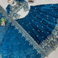 Jimi Choo Embroidered Lehenga Set with Fancy Satin Dupatta