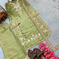 Jimmy Choo Embroidered Palazzo Set with Diamond & Moti Handwork