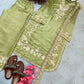 Jimmy Choo Embroidered Palazzo Set with Diamond & Moti Handwork