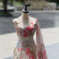 Jimmy Organza Digital Print Lehenga Set with Handcrafted Blouse
