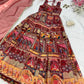 Jimmy Organza Silk Digital Print Anarkali Gown with Dupatta