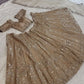 Kasturi Silk Heavy Sequins Embroidered Lehenga Set with Dupatta
