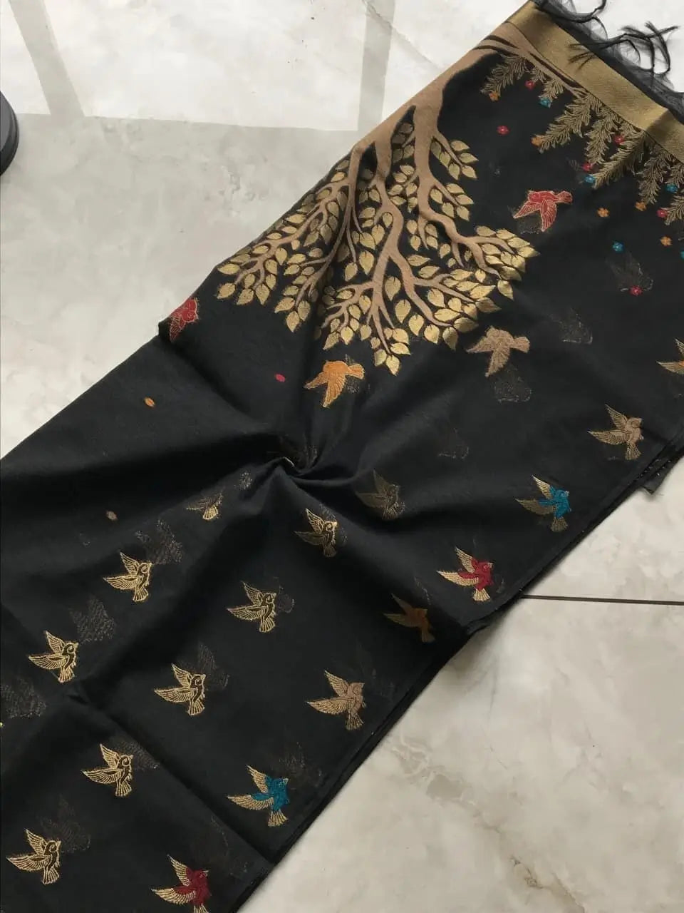 Khadi Cotton Zari Weaving Saree for Festive, Traditional and Day Wear