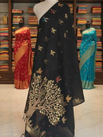 Khadi Cotton Zari Weaving Saree for Festive, Traditional and Day Wear