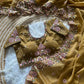 Khadi Moss Silk Embroidery Saree Set