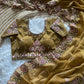 Khadi Moss Silk Embroidery Saree Set
