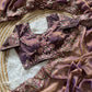 Khadi Moss Silk Embroidery Saree Set