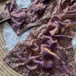 Khadi Moss Silk Embroidery Saree Set
