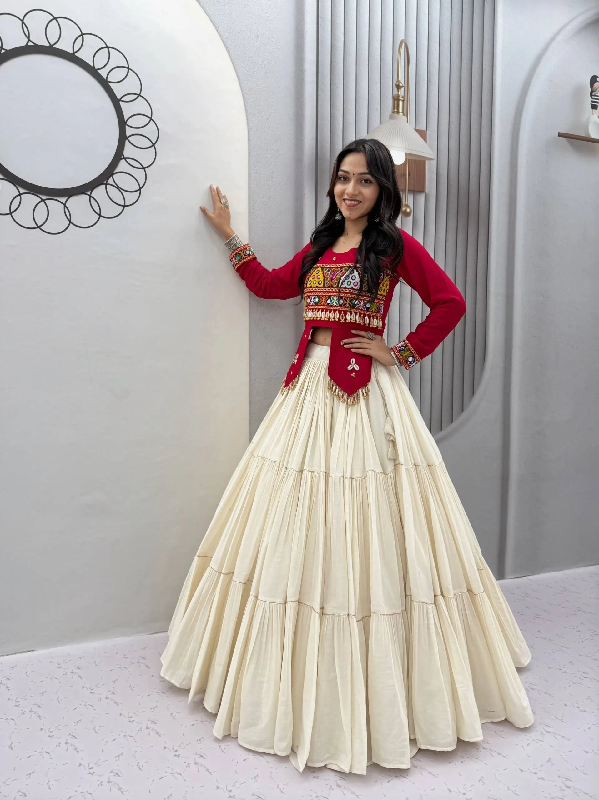 Kodi Gamthi Handwork Lehenga Set