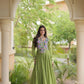 Kora Cotton Gota Jacket Anarkali