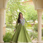 Kora Cotton Gota Jacket Anarkali