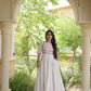 Kora Cotton Gota Patti Anarkali