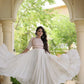 Kora Cotton Gota Patti Anarkali