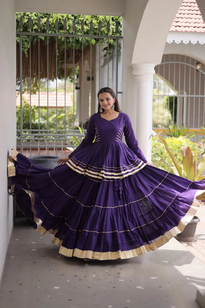 Kora Cotton Peplum Lehenga Set