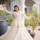 Kora Cotton Peplum Lehenga Set