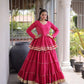 Kora Cotton Peplum Lehenga Set