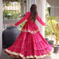 Kora Cotton Peplum Lehenga Set