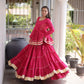 Kora Cotton Peplum Lehenga Set