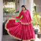 Kora Cotton Peplum Lehenga Set