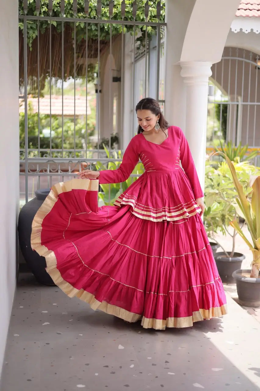 Kora Cotton Peplum Lehenga Set