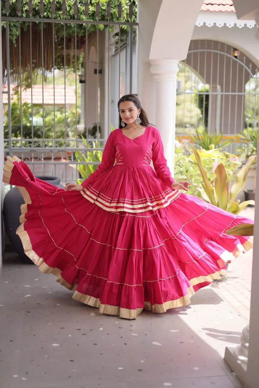 Kora Cotton Peplum Lehenga Set