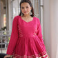 Kora Cotton Peplum Lehenga Set
