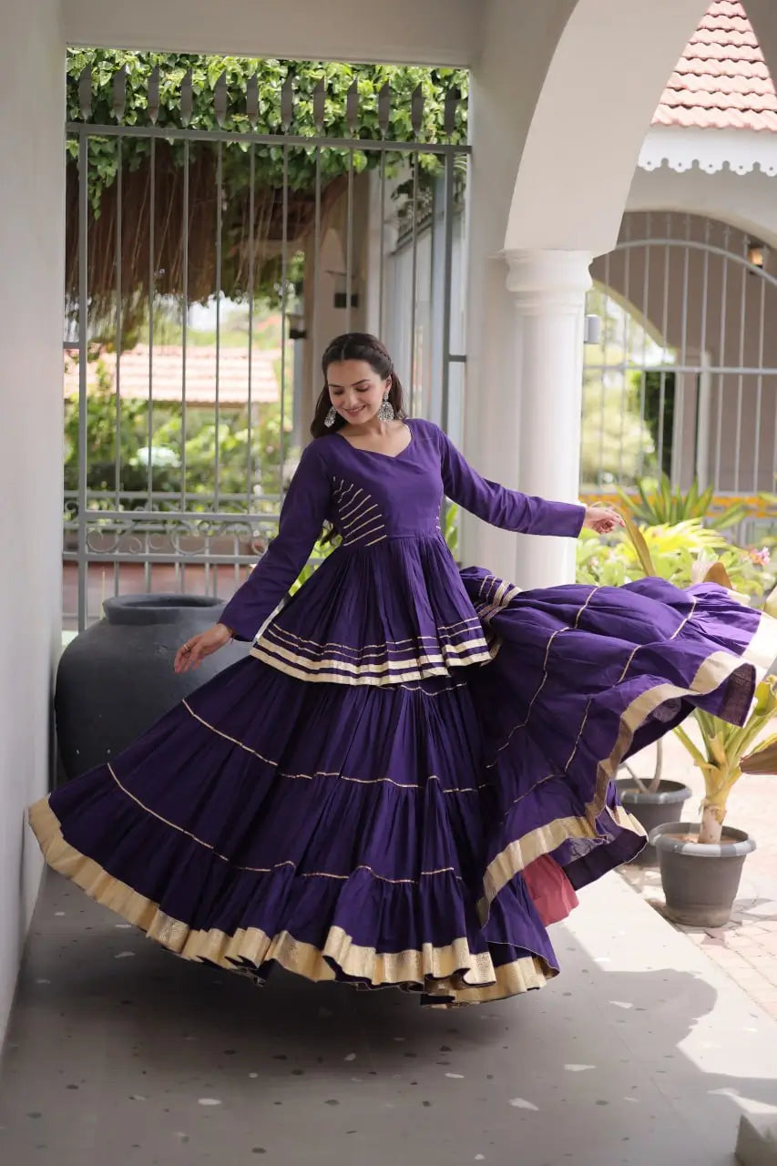 Kora Cotton Peplum Lehenga Set