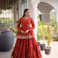Kora Cotton Peplum Lehenga Set